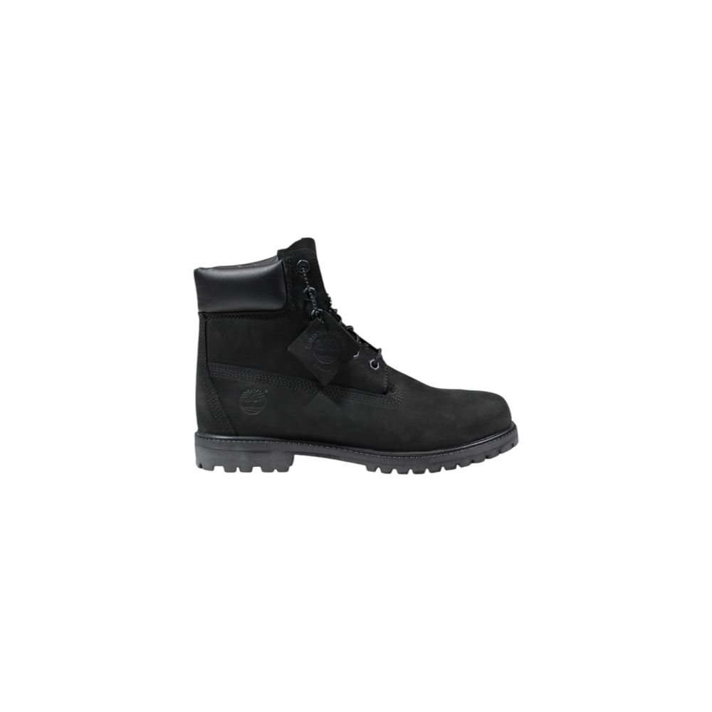 Timberland Black Leather Lace-Up Boots
