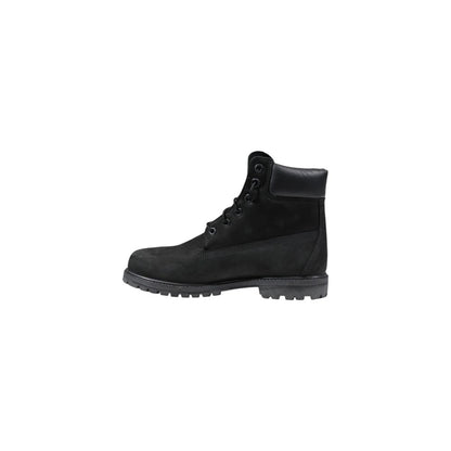 Timberland Black Leather Lace-Up Boots