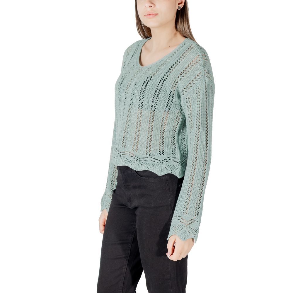 Only Turquoise Recycled Cotton Sweatshirt