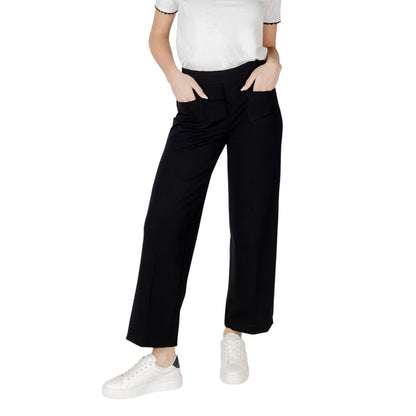 Street One Black Viscose Casual Pants