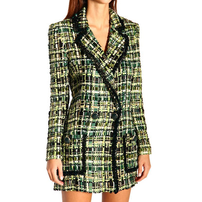 Elisabetta Franchi Green Viscose Blazer