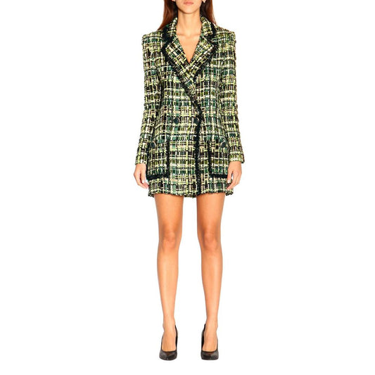 Elisabetta Franchi Green Viscose Blazer