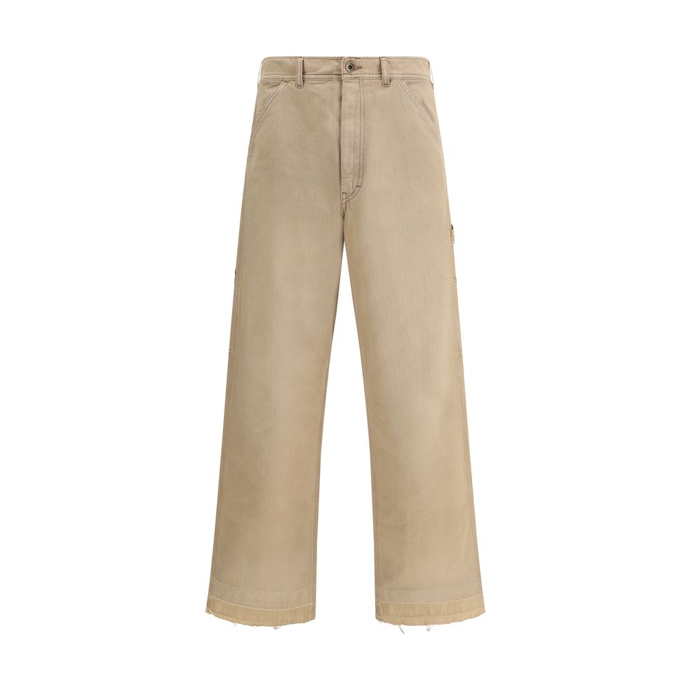 Margiela Beige Cotton Casual Pants