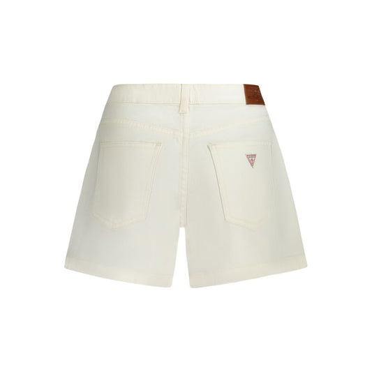 Guess Jeans White Cotton Short