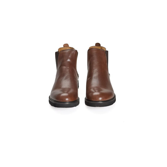 Roberto Pepe Luxury Brown Calfskin Men Boot