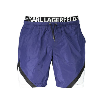 Karl Lagerfeld Blue Polyester Swimwear