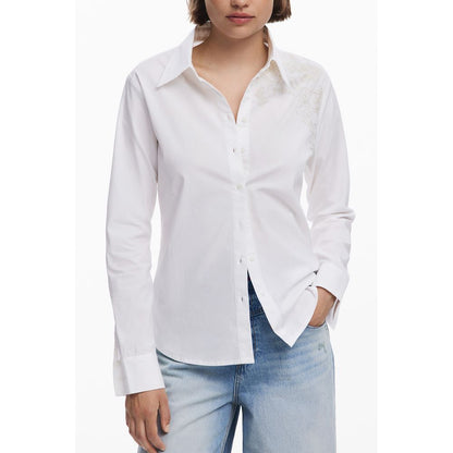 Desigual White Cotton Shirt