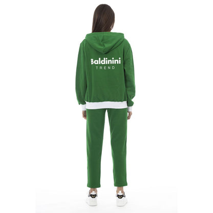 Baldinini Trend Green Cotton Tracksuit