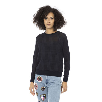 Mr&Mrs Italy Blue Cotton Sweatshirt