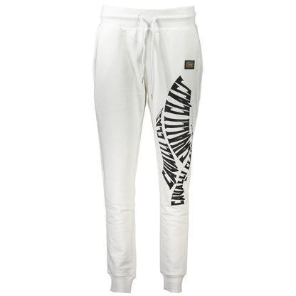 Cavalli Class White Cotton Pant