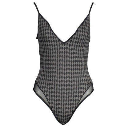 Karl Lagerfeld Black Elastane Swimwear