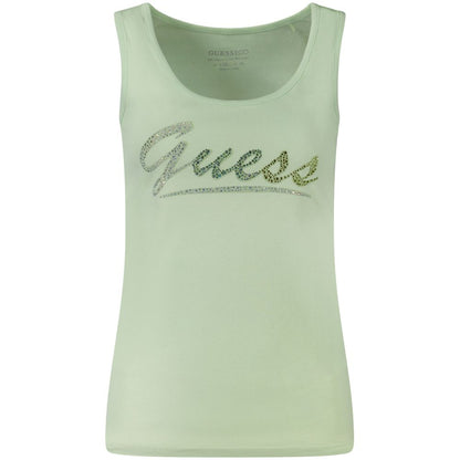 Guess Jeans Green Cotton Tank Top