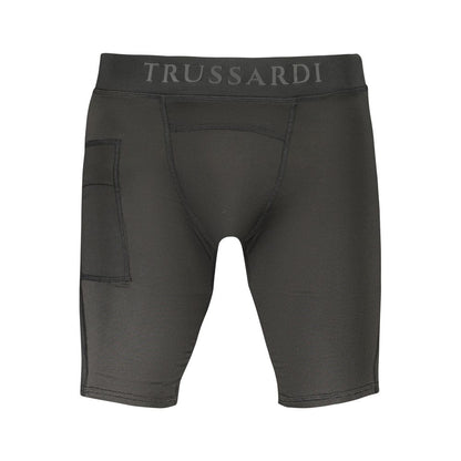 Trussardi Black Polyester Pant