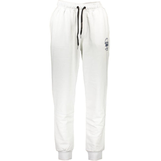 La Martina White Cotton Pant