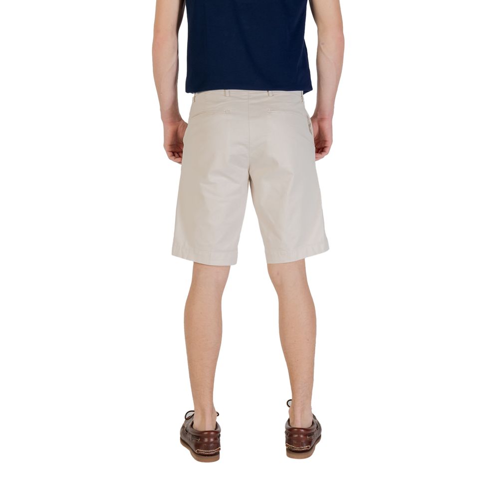 Borghese Beige Cotton Bermuda Shorts