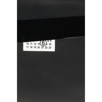 MM6 Black Calf Leather Bos Taurus Clutch Bag