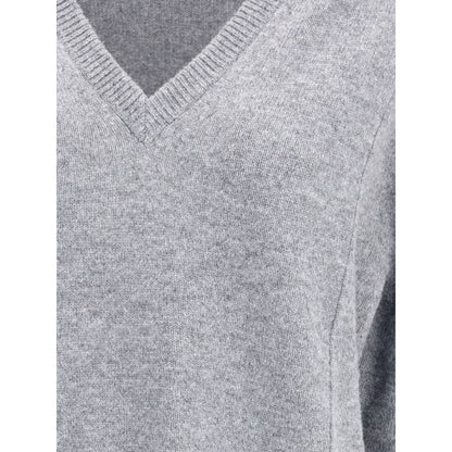 Jil Sander Gray Wool Sweatshirt