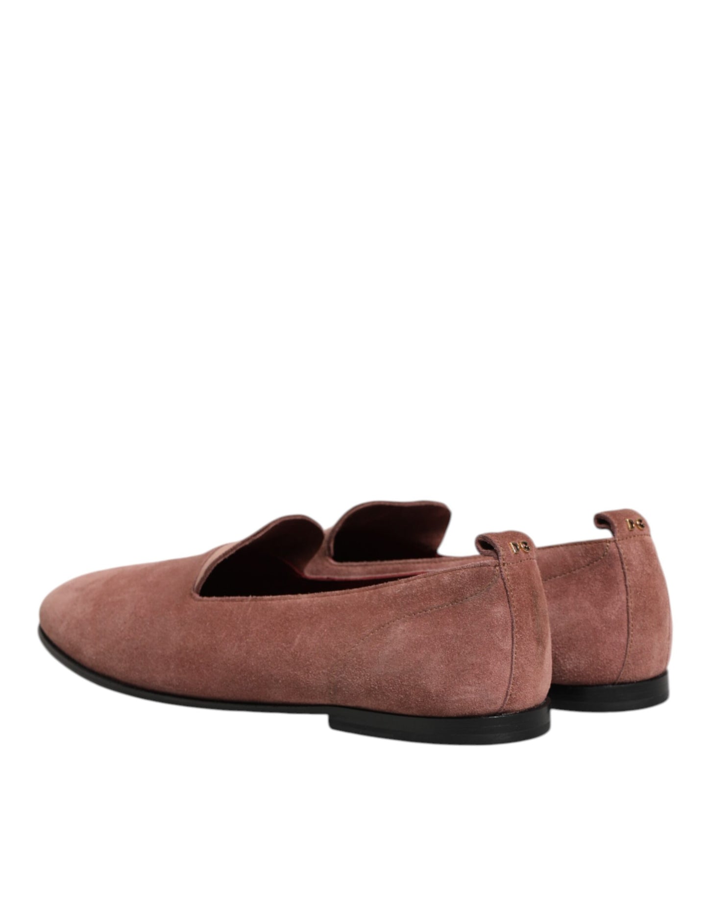 Dolce & Gabbana Pink Suede Loafers Formal Men Dress Shoes