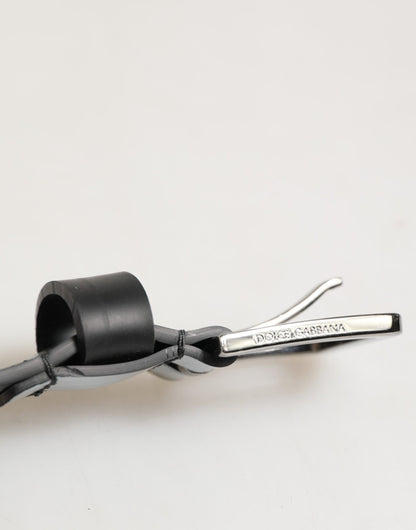 Dolce & Gabbana Multicolor PVC Floral Silver Buckle Men Belt