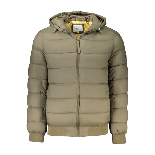 Pepe Jeans Brown Polyamide Jackets & Coat