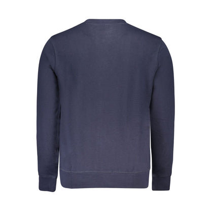 North Sails Blue Cotton Men Sweatshirt