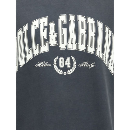 Dolce & Gabbana Gray Cotton T-Shirt