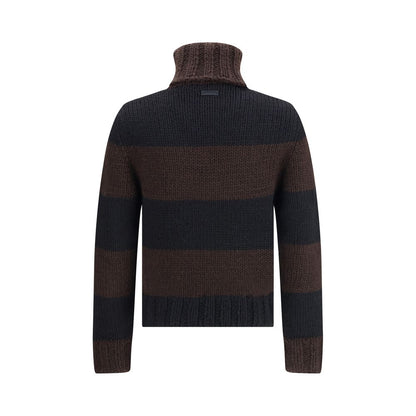 Dolce & Gabbana Brown Wool Turtleneck