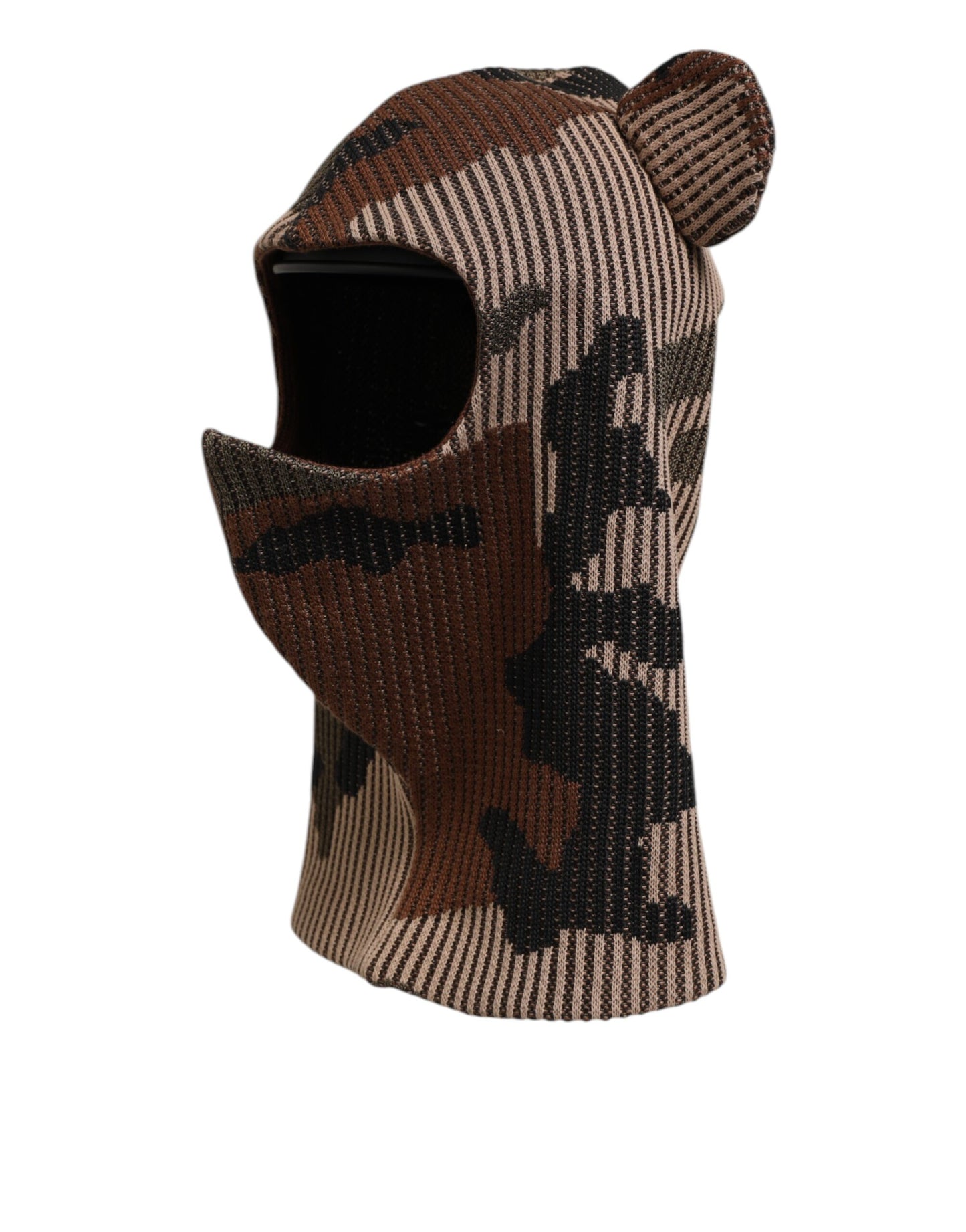 Dolce & Gabbana Multicolor Camouflage Balaclava Mask Men Cap One Size Hat