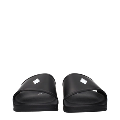 Marcelo Burlon Black Cotton Slippers
