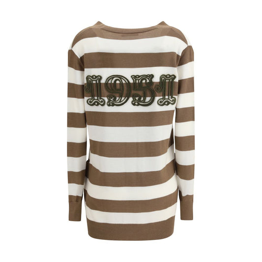 Max Mara Brown Fleece Wool Cardigan