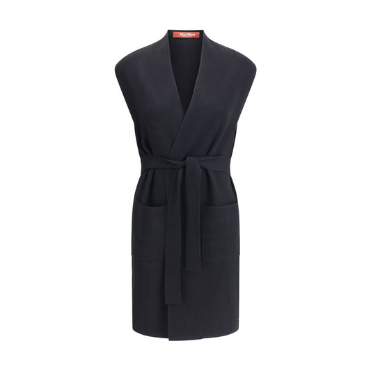 Max Mara Black Viscose Coat