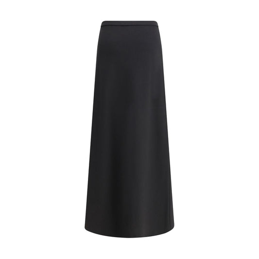 Max Mara Black Viscose Long Skirt