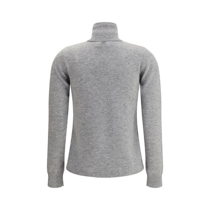 Max Mara Gray Wool Turtleneck