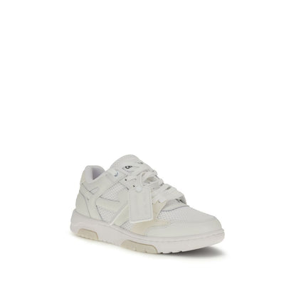 Off-White White Calf Leather Bos Taurus Low Top Sneakers