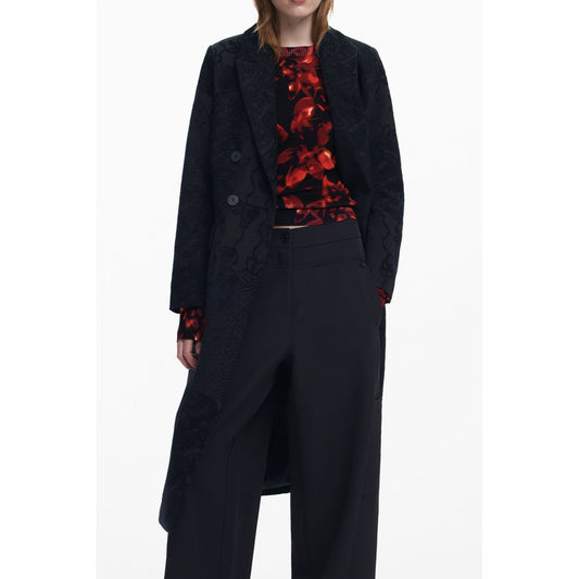 Desigual Black Polyester Women Coat