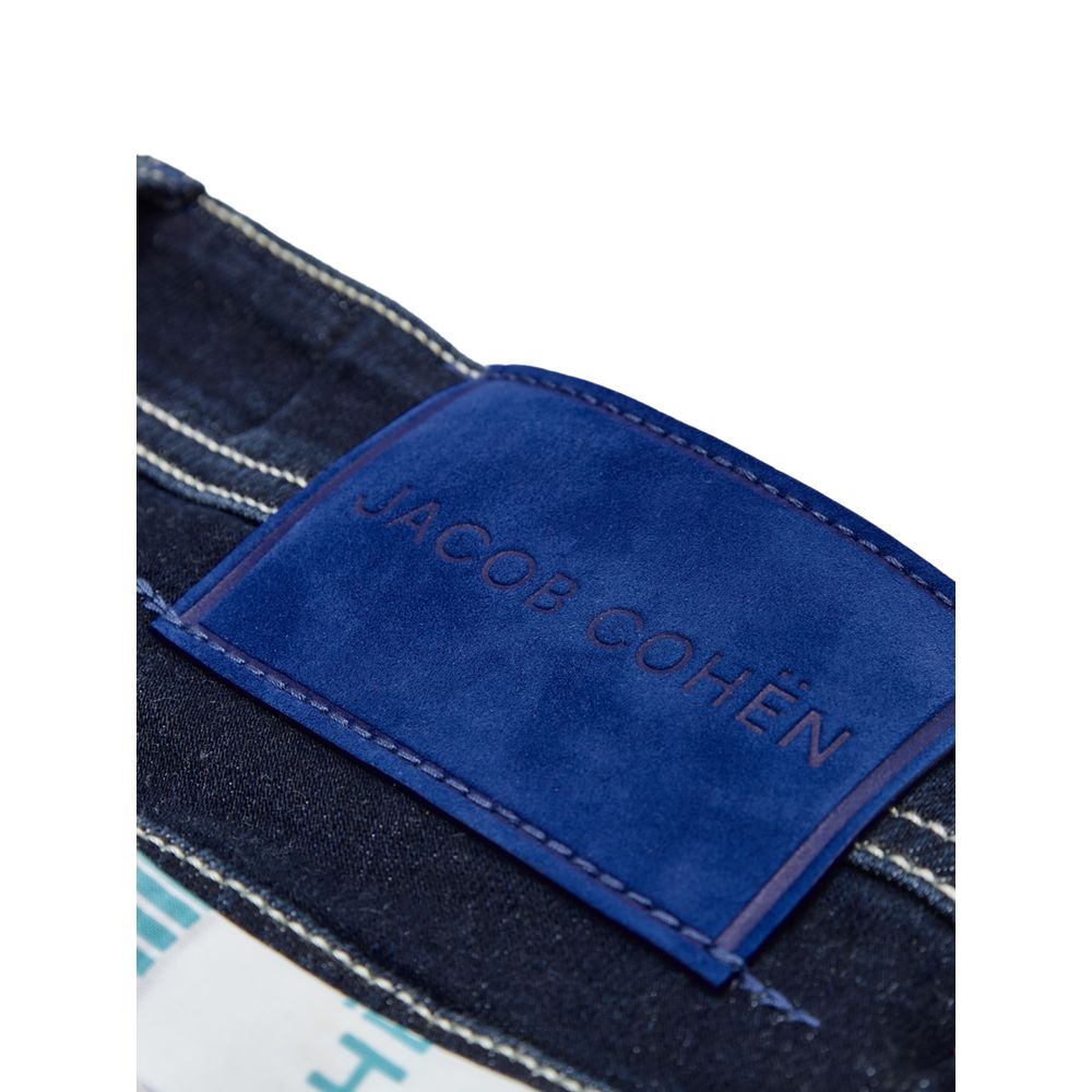 Jacob Cohen Blue Cotton Skinny Jeans