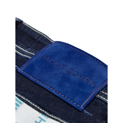Jacob Cohen Blue Cotton Skinny Jeans