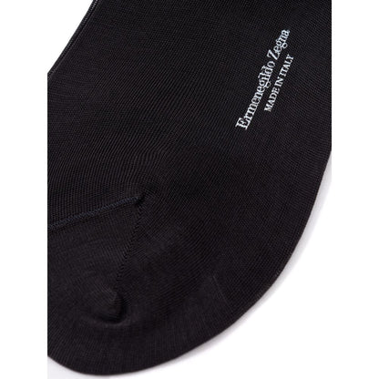ZEGNA Gray Cotton Socks