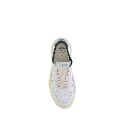Autry White Leather Athletic Sneakers