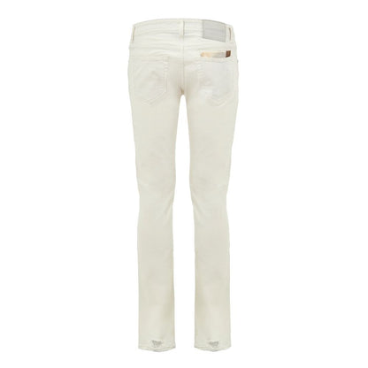 Jacob Cohen White Cotton Skinny Jeans
