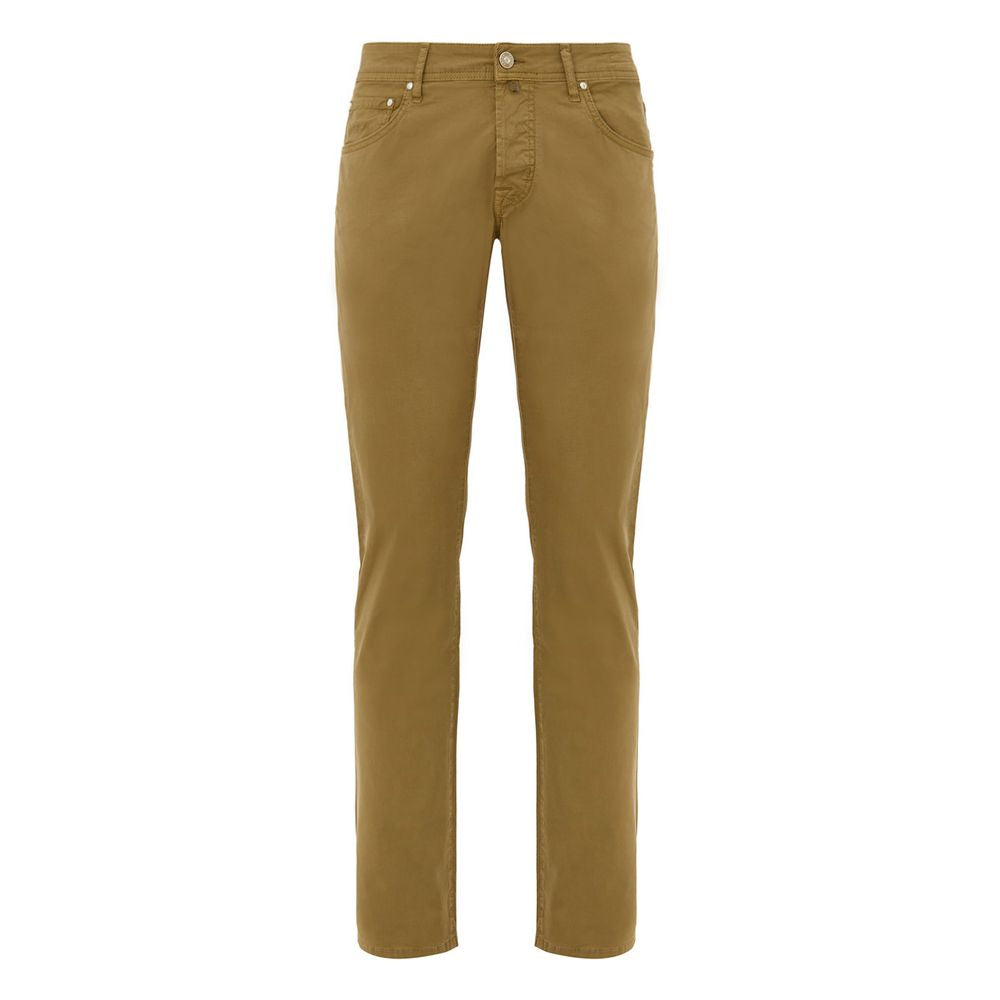 Jacob Cohen Yellow Cotton Skinny Pants