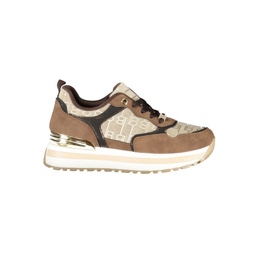 Laura Biagiotti Brown Polyester Sneaker