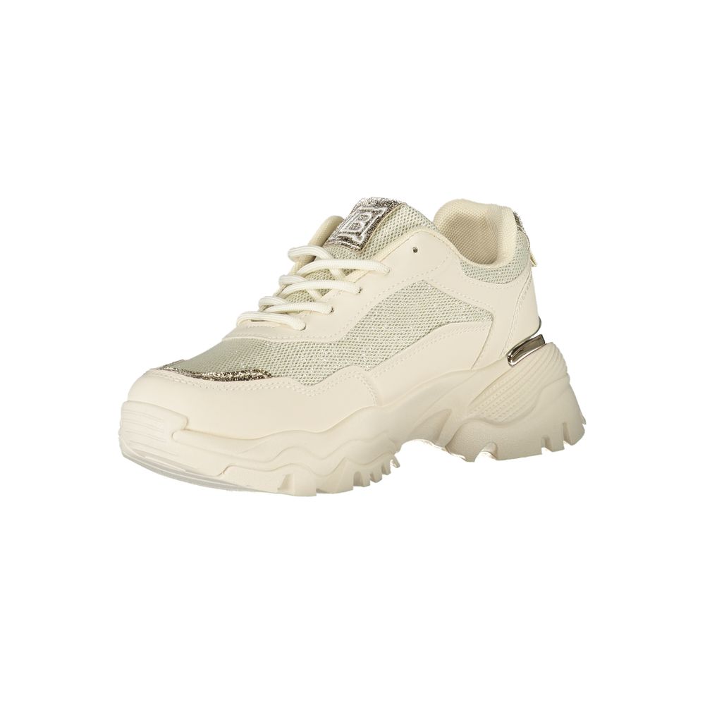 Laura Biagiotti Beige Polyester Women Sneaker