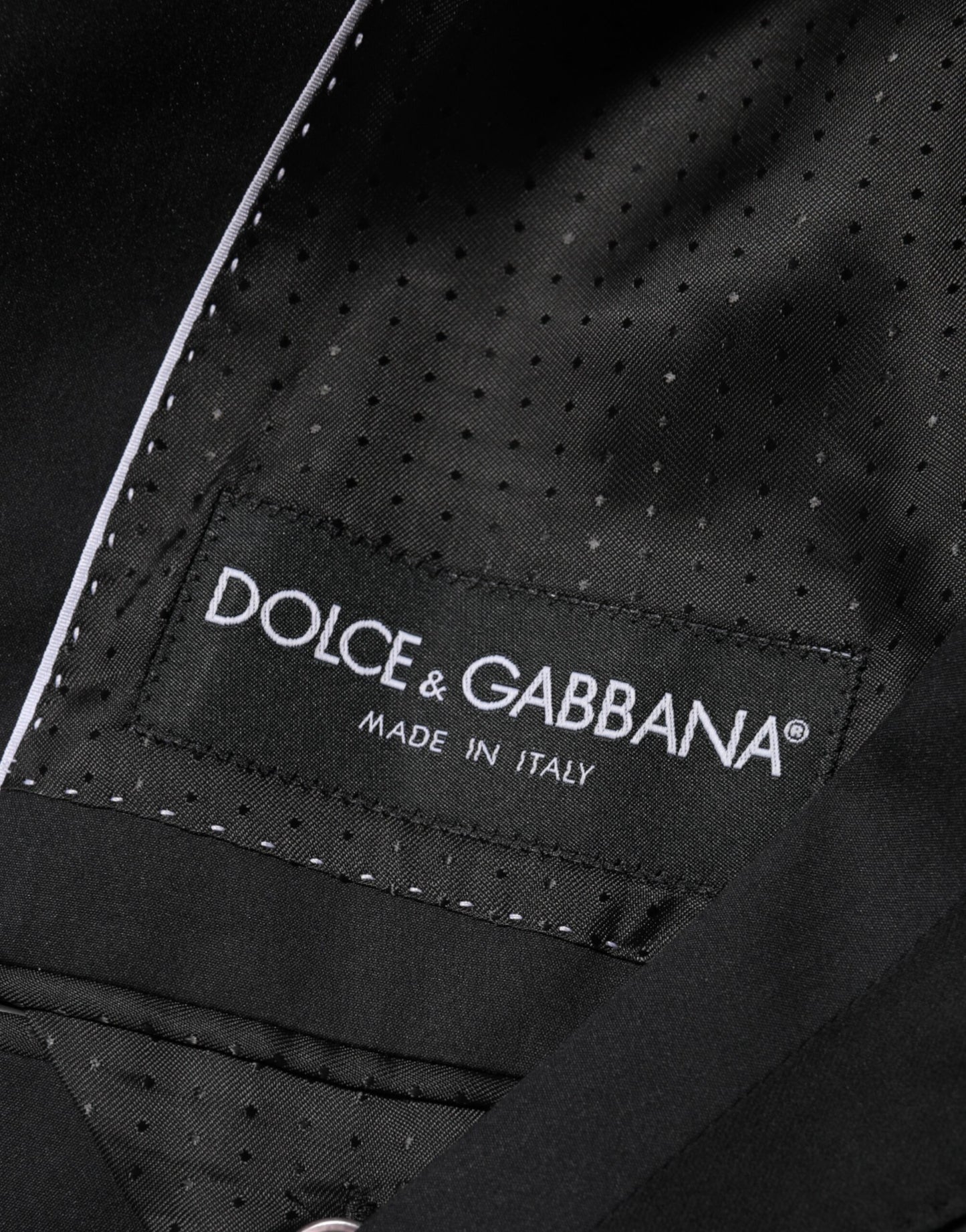 Dolce & Gabbana Black Cotton 2 Buttons Suit Jacket Blazer