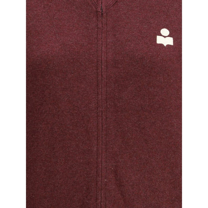 Marant Etoile Bordeaux Cotton Cardigan