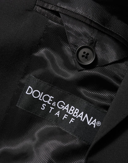 Dolce & Gabbana Black STAFF 2 Buttons Suit Jacket Blazer