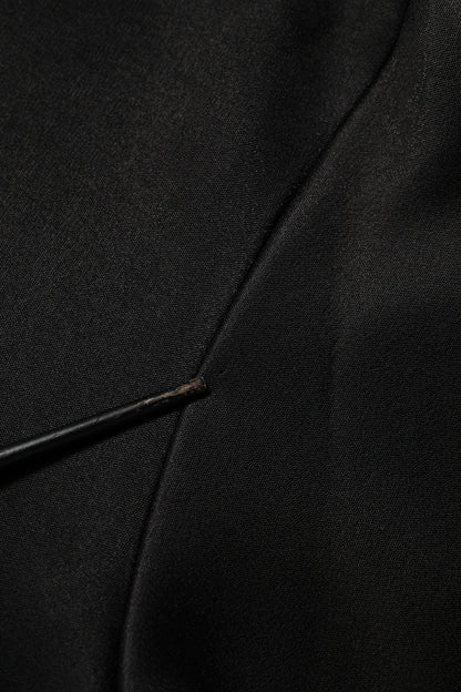 Dolce & Gabbana Black Crystal DG Necklace Sweatshirt Sweater