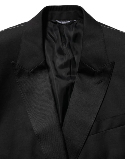 Dolce & Gabbana Black MARTINI Double-Breasted Suit Blazer