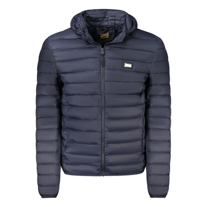 Cavalli Class Blue Polyester Men Jacket