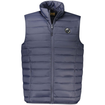 Cavalli Class Blue Polyester Men Jacket
